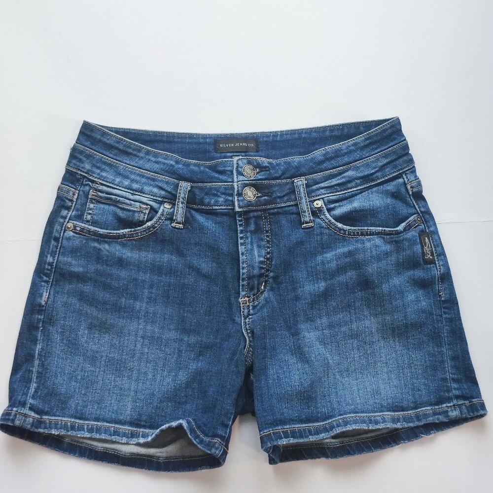 Silver Jeans Suki Short denim blue women's size W28/L4